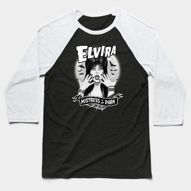 Elvira Baseball T-Shirt by Gothic Rose